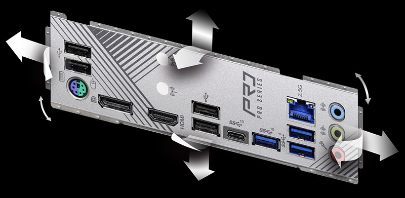 Flexible Integrated IO Shield